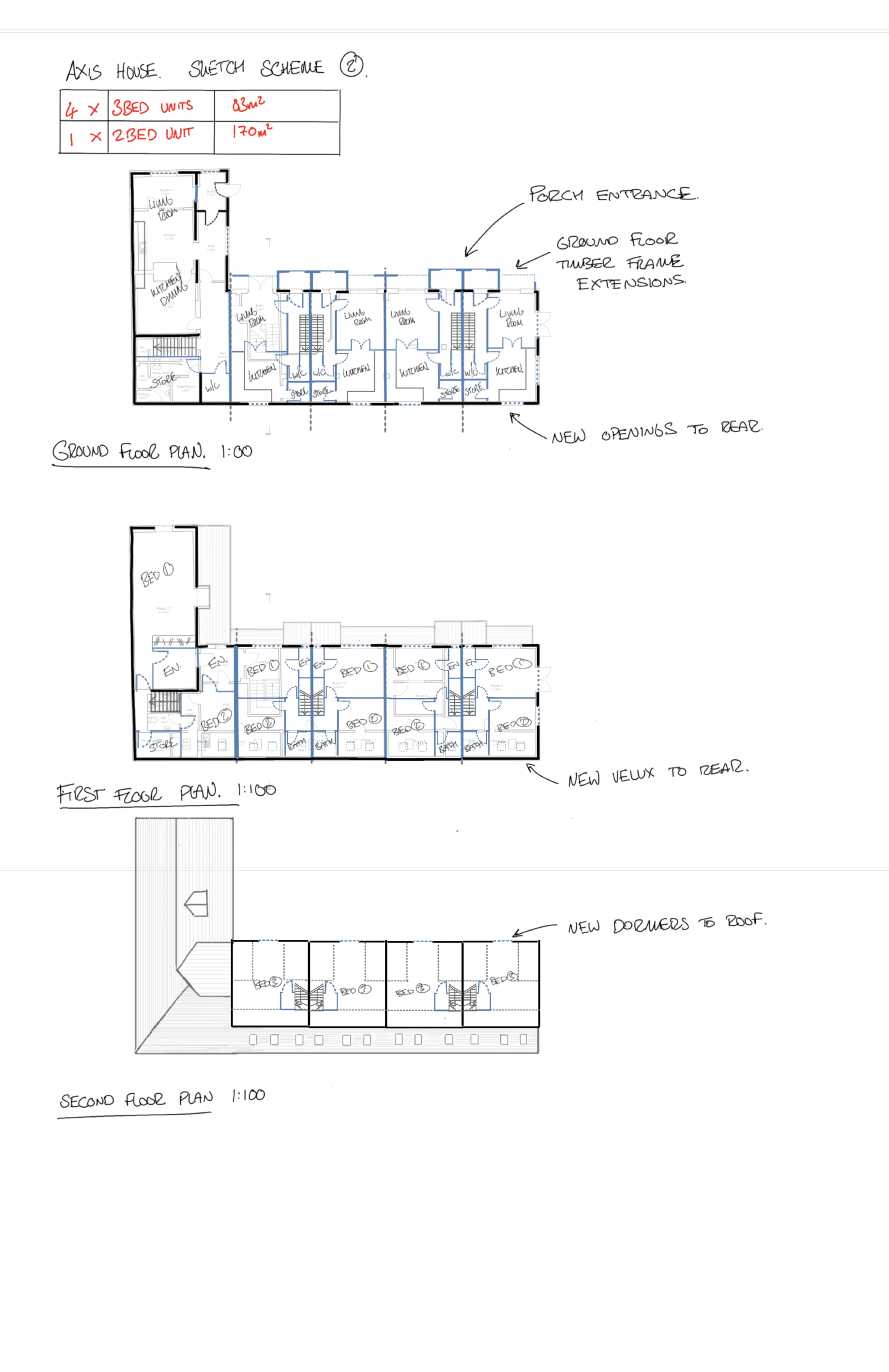 Feasibility sketch for Office To High-End Houses